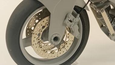 Britten V1000, arriva il modellino ufficiale. Un dettaglio del freno anteriore