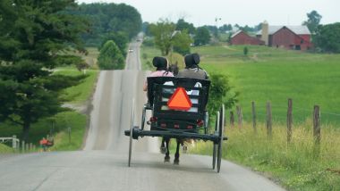 Amish che viaggiano in calesse - Foto di Randy Fath su Unsplash