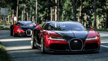Bugatti F.K.P. Hommage e Bugatti Veyron: che coppia!