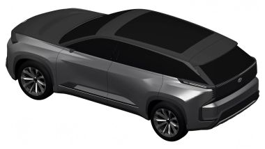 Toyota BZ Large Concept 2021, 3/4 posteriore dall'alto