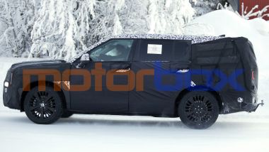 Nuova Hyundai Santa Fe 2027, vista laterale