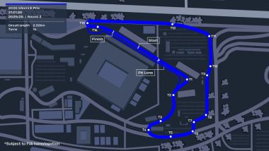 E-Prix Miami 2025-2026: la mappa del circuito | Foto: Formula E