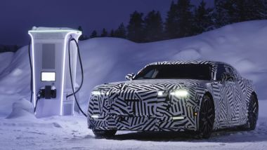 Nuova Jaguar elettrica: durante una ricarica
