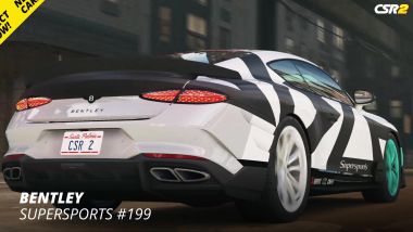 Bentley Supersports in CSR2, 3/4 posteriore