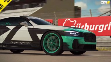 Bentley Supersports in CSR2 sulla pista del Nurburgring