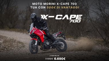 Moto Morini X-Cape 700: la promozione sconta il prezzo d'acquisto