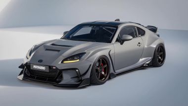 Toyota GR86 Widebody by Pistonzero, 3/4 anteriore