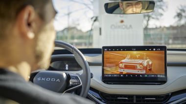 Skoda Enyaq ed Elroq: i video del Media Streaming Package