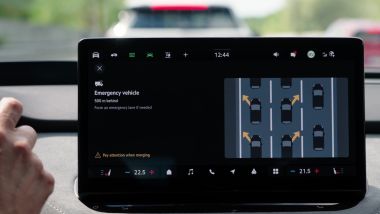 Skoda Traffication App ti da istruzioni su come creare una corsia per i soccorsi