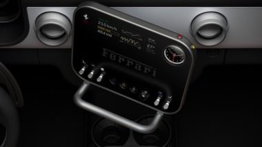 Ferrari: il display infotainment della Ferrari Luce elettrica