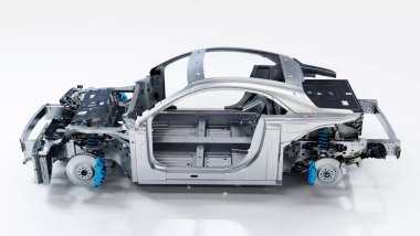 Alpine A110: il telaio dall'alto