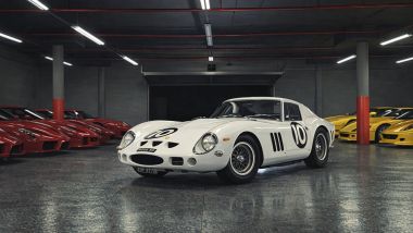 Ferrari 250 GTO Bianco Speciale nel garage di David Lee - Da un fotogramma del video