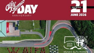 Locandina dell'Alfa Romeo Day al Museo di Arese