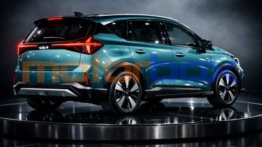 Kia EV1, 3/4 posteriore - rendering generato con AI