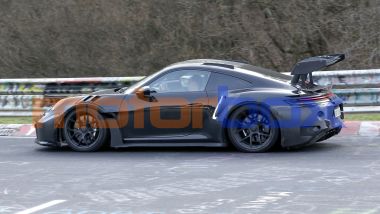 Nuova Porsche 911 GT3 RS facelift, lato sinistro