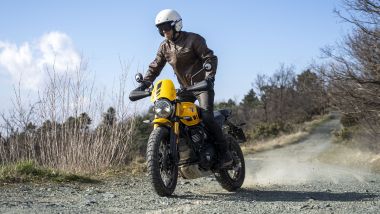 Triumph Scrambler 400 XC, utile per il fuoristrada poter disattivare ABS e controllo di trazione