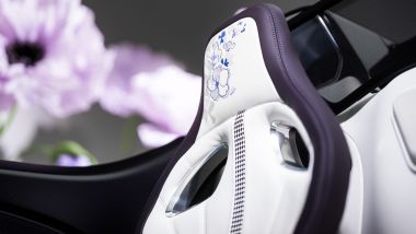 Bugatti W16 Mistral “Caroline”, dettaglio del sedile