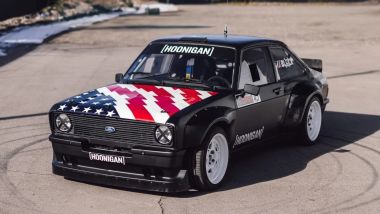 La Ford Escort &egrave; stata la prima trazione posteriore di Ken Block nella serie Gymkhana