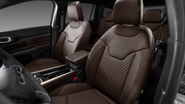 Nuova Jeep Commander 2027 Overland, i sedili anteriori 