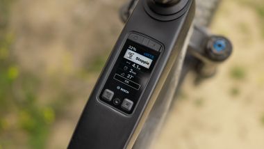 Bosch eBike Flow 1.34: i dati del Trick Check mostrati sul display della bici