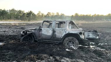 Florida, la Jeep impantanata che avrebbe incendiato la foresta