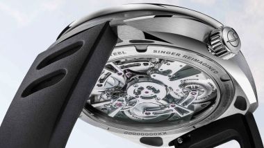 Singer DualTrack, i meccanismi in bella vista (sotto)