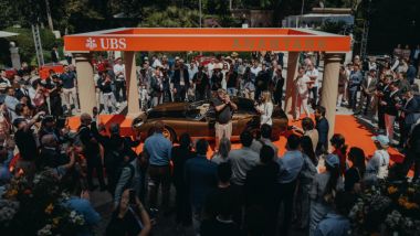 Lamborghini Miura, il restauro Polo Storico in mostra all'Anantara Concorso Roma