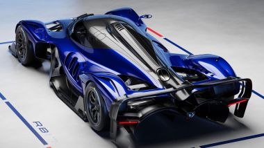 Red Bull RB17, 3/4 posteriore dall'alto