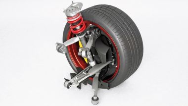 Porsche 911 GT3 RS, i braccetti delle sospensioni sono elementi aerodinamici