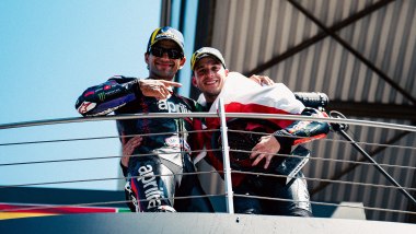 MotoGP 2026, GP Italia. Jorge Martin e Marco Bezzecchi (Aprilia)