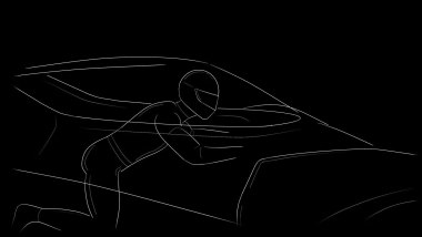 Concept hypercar Sanrivatti, il dettaglio della posizione di guida