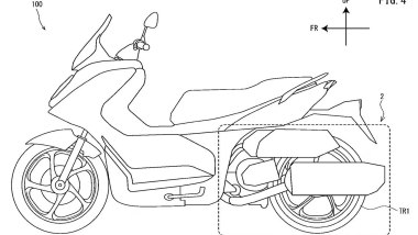 Yamaha brevetto scooter ibrido