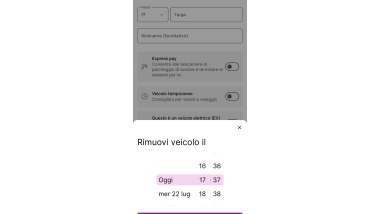 EasyPark, la rimozione automatica della targa temporanea