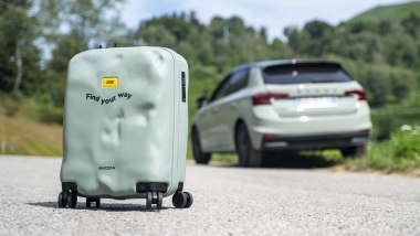Skoda Fabia, vista posteriore