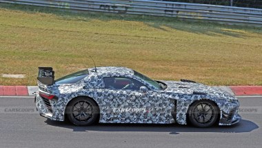 Toyota GR GT spy shot Nurburgring