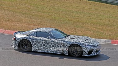 Toyota GR GT spy shot Nurburgring