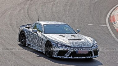 Toyota GR GT spy shot Nurburgring