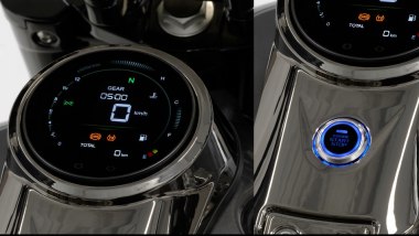 Rieju Coaster 125 V2, strumentazione e avviamento keyless