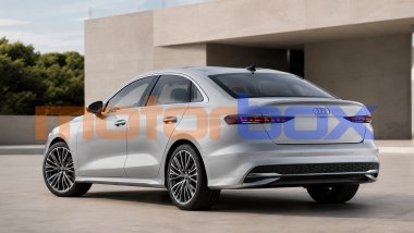 Audi A3 Sedan concept non ufficiale, 3/4 posteriore - Rendering generato con A.I.