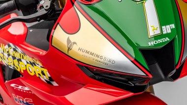 Honda Fireblade SP McGuinness 30th Anniversary, il dettaglio dei colori della livrea
