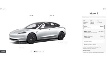 Tesla Model 3 configuratore