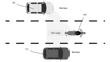 Smart Helmet GoPro, blind spot monitoring