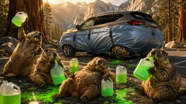 Marmotte ghiotte di antigelo: nei parchi naturali USA sono una minaccia per le auto