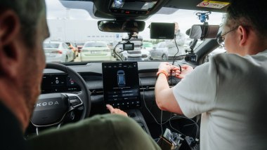 Skoda Peaq, i due piloti
