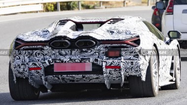 Lamborghini Revuelto Spyder, l'immagine del retro