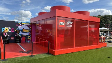 L'allestimento dell'area Lego F1 nella Fan Zone in occasione del GP Italia 2026 di F1