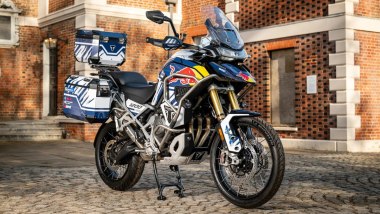 La Triumph Tiger 1200 Rally Explore che avrebbe dovuto guidare Sam Sunderland