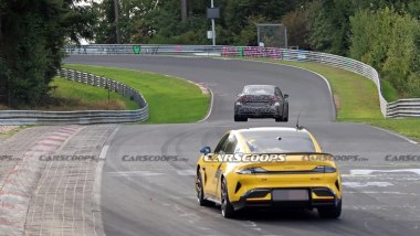 BMW M3 elettrica foto spia Nürburgring