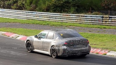 BMW M3 elettrica foto spia Nürburgring