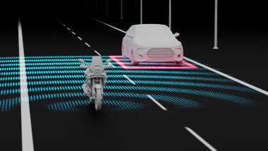 Indimate Blind Spot Radar ha un campo ''visivo'' di circa 150°